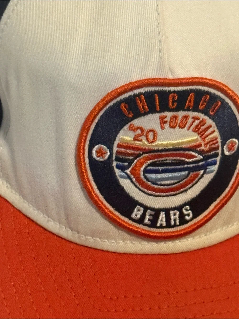 Kids Orange, Navy & Cream Baseball Hat